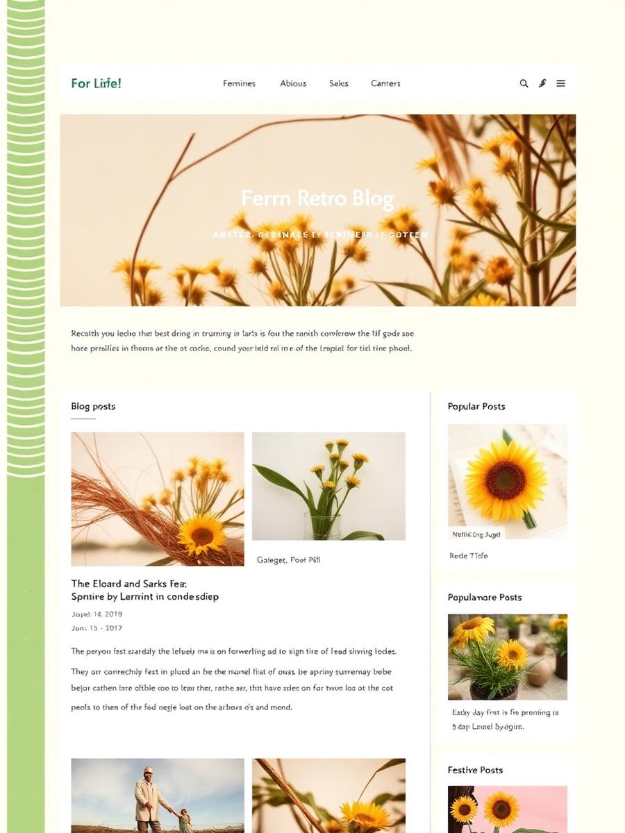 Personal blog website sample built by Web Bloom