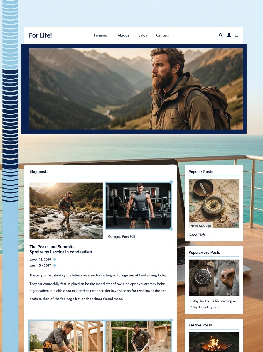 Personal blog website sample built by Web Bloom