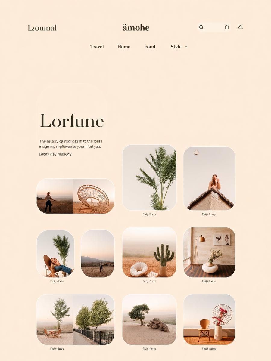 Lifestyle showcase website sample built by Web Bloom