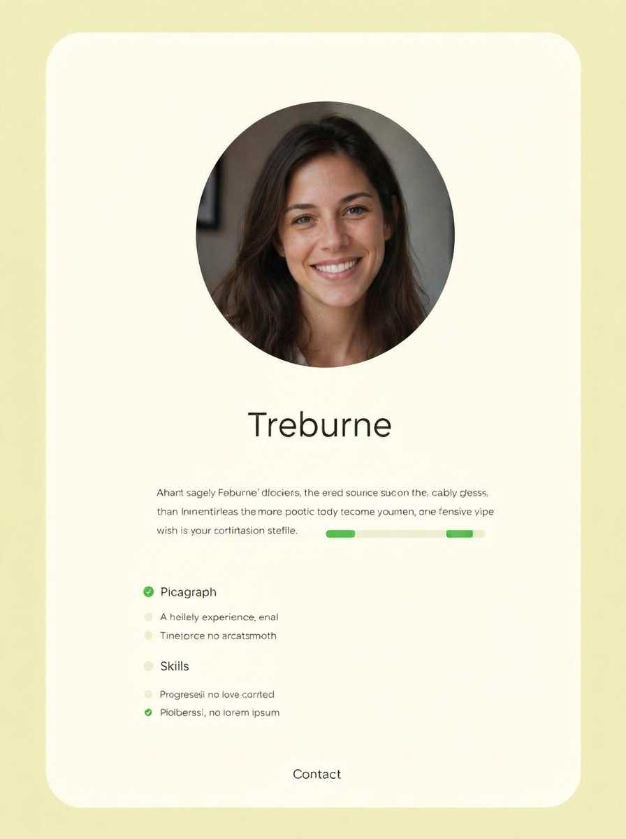 Résumé website sample built by Web Bloom